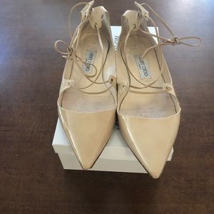Jimmy Choo patent leather flats